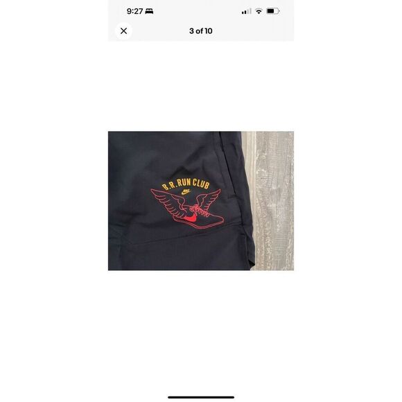 Nike Stride FZ2708-010 Men Sz Small Dri-FIT 5" Blue Ribbon Run Club Shorts Black - Picture 2 of 11